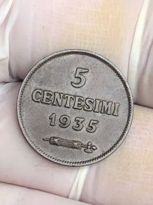 5 Centesimi 1935 Mint State San Marino
