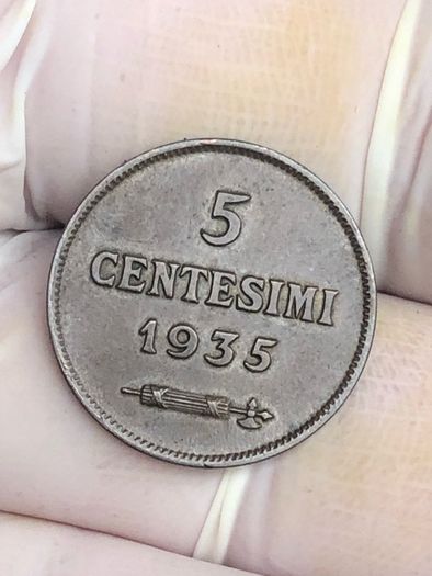 5 Centesimi 1935 Mint State San Marino