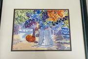 Framed watercolour painting