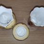 Aynsley Orchard Gold 2 vases and a jar Image 2