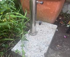 marble parasol base