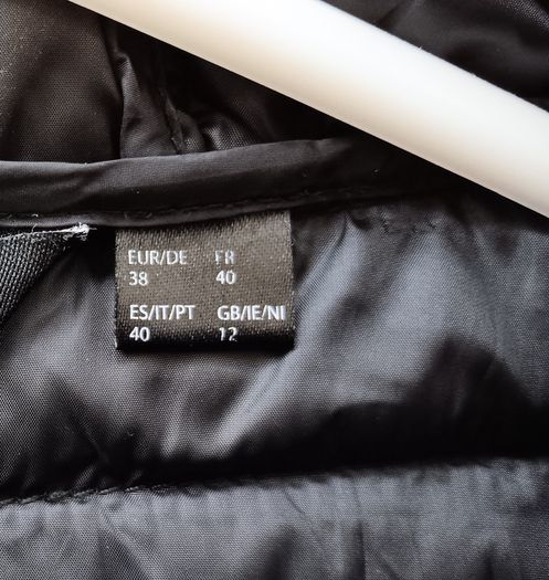 Fitted Black Puffa Jacket