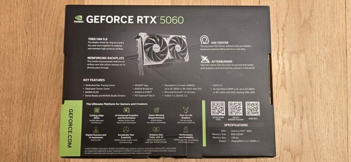 Msi Geforce Rtx 5060 8g Ventus 2x Oc