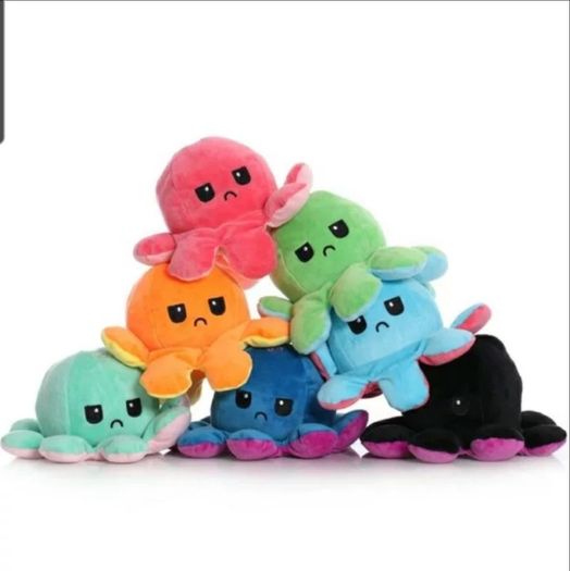 Reversible Octopus with Lights 20 cm