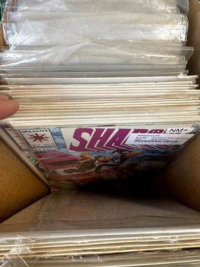 Valiant Long Comic Box w 270 comics for Sale