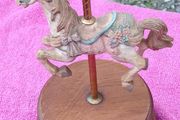 Vintage Music Horse Carousel, leg missing