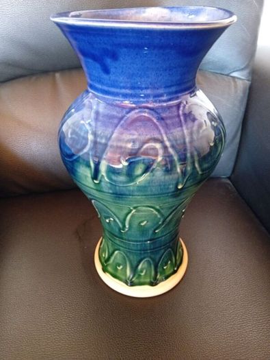 flower vase castle arch pottery