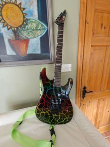 LTD M1 custom 87 rainbow crackle