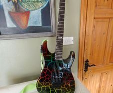 LTD M1 custom 87 rainbow crackle