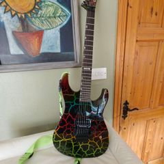 LTD M1 custom 87 rainbow crackle