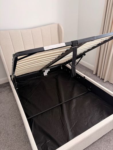 NEXT Double Ottoman Storage Bed + Orthopaedic Mattress