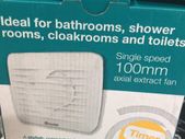 4 Inch Bathroom Fan with Timer