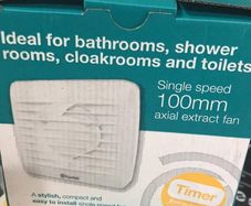 4 Inch Bathroom Fan with Timer