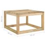 6 Piece Garden Lounge Set Green Impregnated Pinewood Image 8