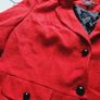 Marks & Spencer Suit Wool Red Jacket Skirt Size 16 Image 6