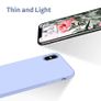 Liquid Silicone Case For iPhone XS Max Luxury Thin ShockProof Soft Phone Cover Purple - FHT4IPXSMLK Image 4