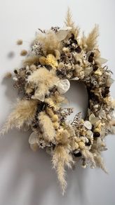 Handmade Dried Flower Wreath - Decoration