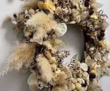 Handmade Dried Flower Wreath - Decoration