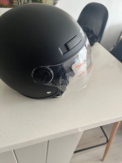 Bike helmet with face covering