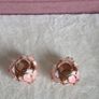 Flower charms stamp 925 rose gold fits for (Pandora bracelet)(please note the charms are not from original Pandora) Image 2