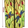 Vintage Tiffany-style Dragonfly square table lamp Image 9