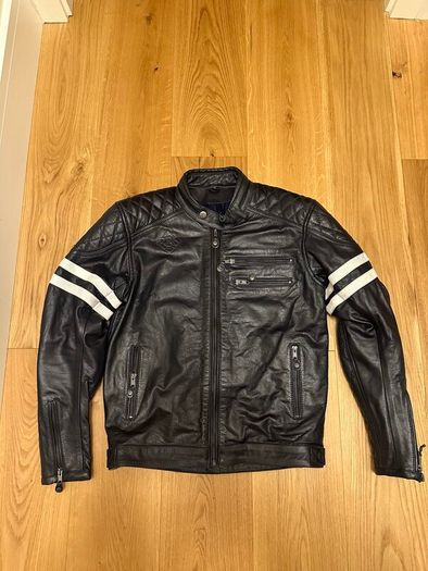Leather Motorcycle Jacket Ride & Sons Size S