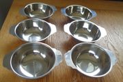 Stainless Steel Soup Bowls x 6 for Sale