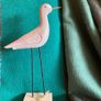 Hand crafted timber bird on metal legs. New Image 5