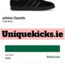 Adidas Gazelle Triple Black Suede Leather Image 5