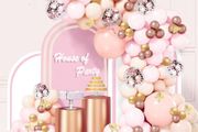 NEW SALE | Balloon Arch Kit, 160 Pcs Rose Gold Balloon Arch with Sizes of 18 Inch,12 Inch, 10 Inch, 5 Inch for Balloon Garland as Birthday Decorations, Wedding Decorations, Baby Shower Decorations
