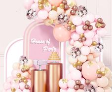 NEW SALE | Balloon Arch Kit, 160 Pcs Rose Gold Balloon Arch with Sizes of 18 Inch,12 Inch, 10 Inch, 5 Inch for Balloon Garland as Birthday Decorations, Wedding Decorations, Baby Shower Decorations