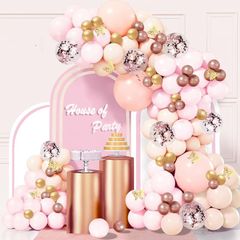 NEW SALE | Balloon Arch Kit, 160 Pcs Rose Gold Balloon Arch with Sizes of 18 Inch,12 Inch, 10 Inch, 5 Inch for Balloon Garland as Birthday Decorations, Wedding Decorations, Baby Shower Decorations