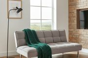 Grey Velvet 3Seater Sofa Bed - Free Delivery