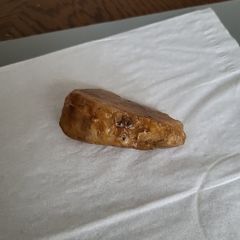 Quartz specimen golden colour