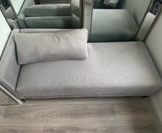 Francis Brennan Modern Grey Chaise Lounge Daybed Excellent Condition