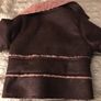 Catimini aviator / shearling Coat/ Jacket  age 8 126cms Image 4