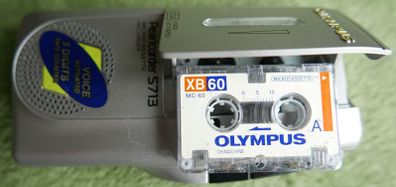 Olympus Pearlcorder S713 S 713 Micro Cassette Recorder Good Condition!!!