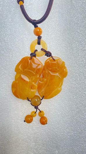 Yellow Jade Necklace