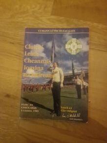 Historic 1989 All-Ireland Hurling Semi-Final Programme Antrim v Offaly
