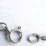 ANTIQUE 1800s Sterling Silver Japan Coin Edo Period Rare Collectible Old Coin as a pendant, chain L 29"  18,62g Image 10