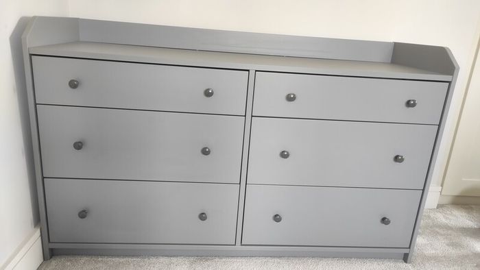IKEA Hauga Chest of 6 Drawers Grey
