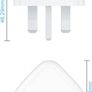 USB Plug UK,USB Charger Plugs Adaptor UK 5W Phone Plugs with USB Port Compact Mains Charge Head with Smart IC 5V 1AMP Charging Compatible with iPhone 13 12 11 SE XS XR X 8 7 6 5,iPad,Watch,2Pack Image 3