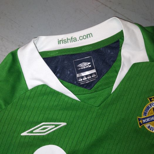 FREE POST  Player Issue (XLB) Northern Ireland Jersey Shirt Umbro Vintage Retro Soccer Football Irish Green Norn iron Youths Kids Boys Girls