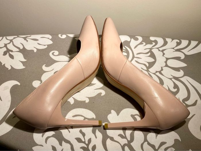 High heels in rose / nude, size 5 / 38