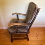 Vintage Upholstered Wooden Armchair | Excellent Condition Image 4