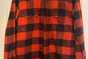Mens Levis Red and Black Buffalo Check Shirt Long Sleeve. Size Small.