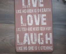 wooden sign