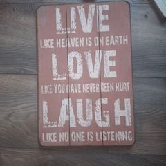 wooden sign