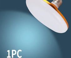LED Bulb AC 220v E27 Base Household Energy Saving Lamp 18W Indoor Lighting Flying Saucer Light 6500k Ceiling Lamp Garage Light