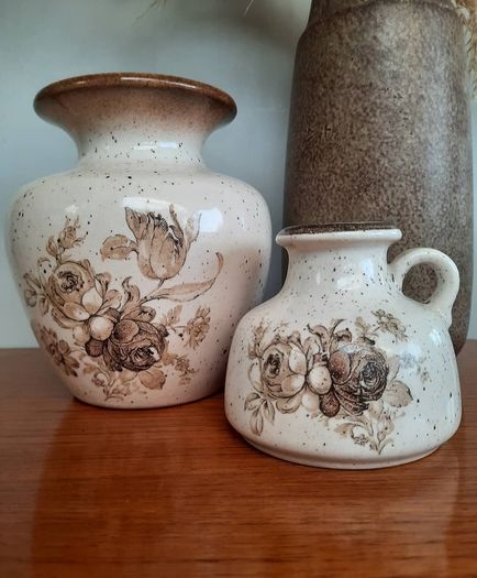 Duo of West Germany Mid-Century Vases